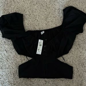 Garage cut out milkmaid top